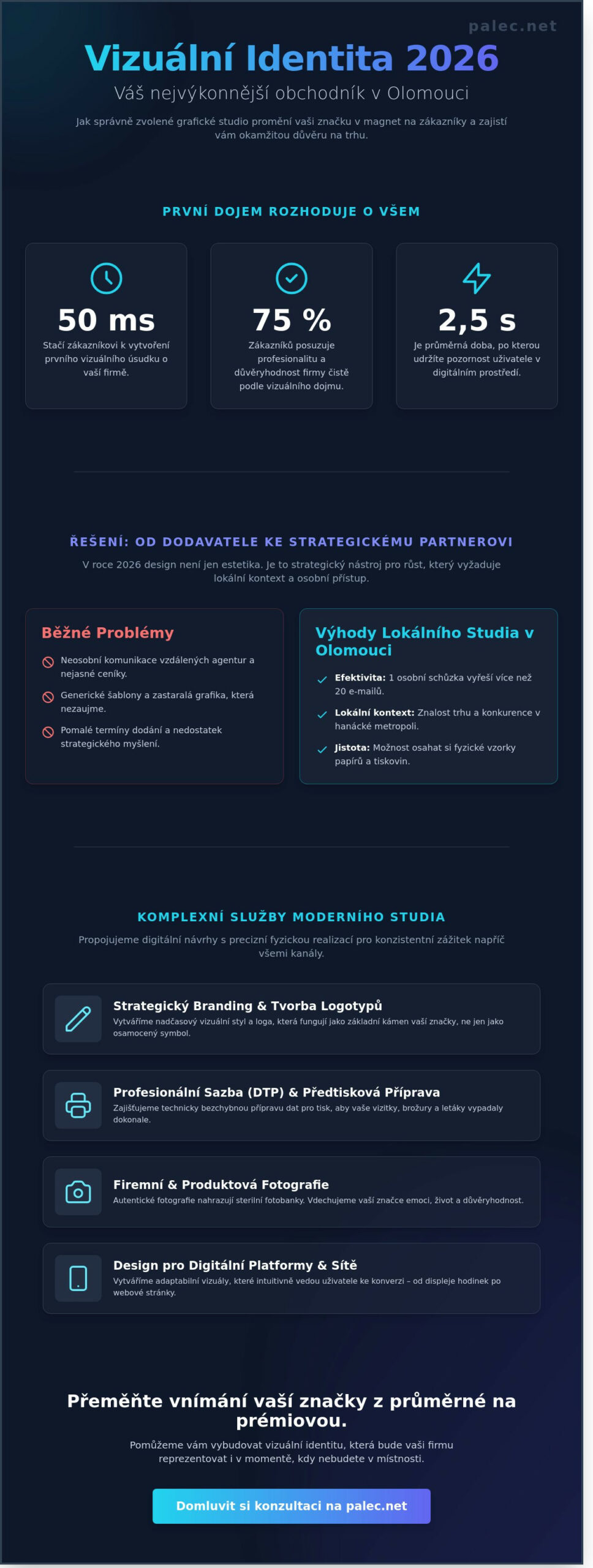 Grafické studio Olomouc: Jak v roce 2026 vybrat partnera pro vizuální identitu?
